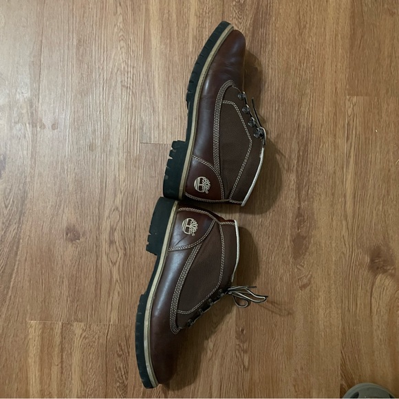 Timberland Leather with mesh top. Two-tone boots. Size 9m - Picture 4 of 6